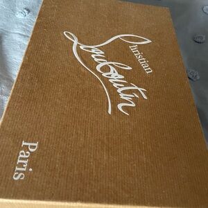 Christian Louboutin Brown Shoe Box with White Logo
